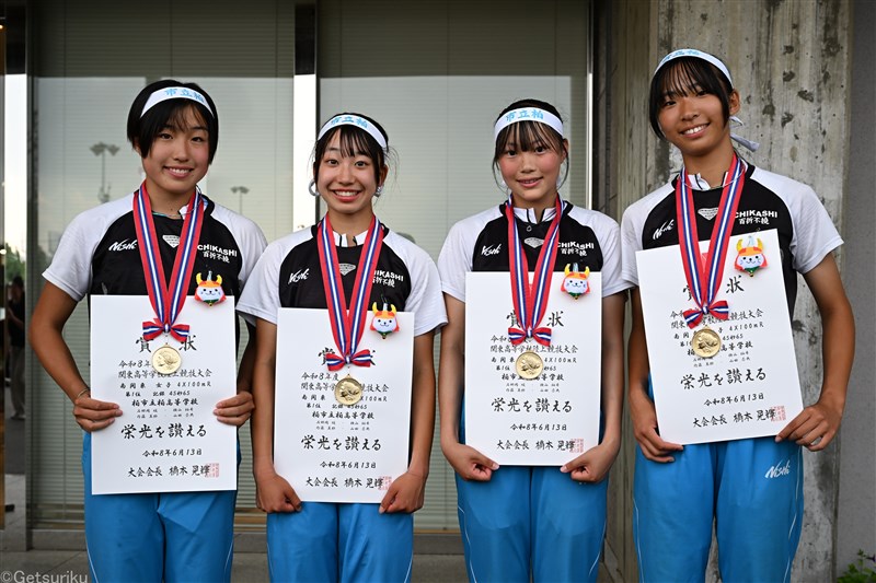 市柏・横山柚希2冠 100m競り勝ち4継は45秒65 市船橋39秒92の大会新 5000m朝倉悠羽が今大会山梨勢初V／IH南関東