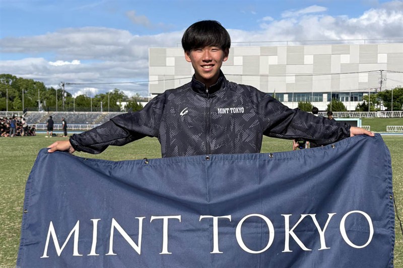 【男子100m】目野惺大（MINTTOKYO・中1福岡）が11秒00！ 自身の中1最高を0.01秒更新
