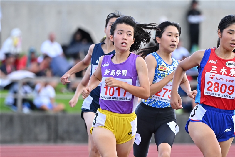 【800m】境原桜七（新島学園中）2分07秒91＝中学歴代4位