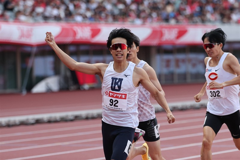800m萬野七樹が1分46秒45で初優勝！大学3年生の伏兵がアジア大会代表に内定／日本選手権