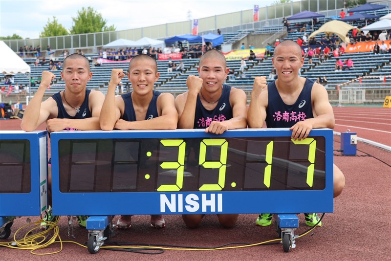洛南が4×100mRで39秒17の驚異的高校新記録!! 従来の記録を0.17秒更新し38秒台へ前進／IH都府県大会