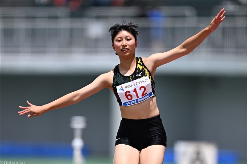 野澤和心が三段跳歴代7位12m88 嶋中心優100mH13秒37 110mH13秒台決着 圓3000m障害28年ぶり大会新／IH南関東