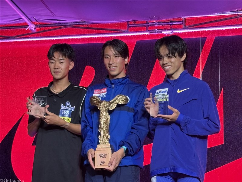 永原颯磨3分57秒0の日本新！「スピード発揮できた」東京・銀座で公認1マイルロード、6位まで日本記録上回る／GINZA MILE