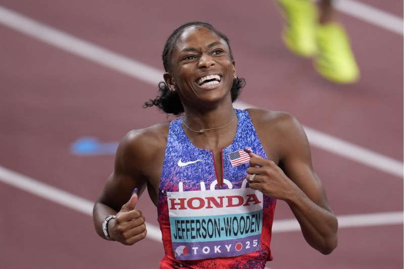 女子200mジェファーソン・ウッデン21秒69でV、男子800mは17歳ルッケンハウスが初制覇 ライルズは200m9位／全米選手権