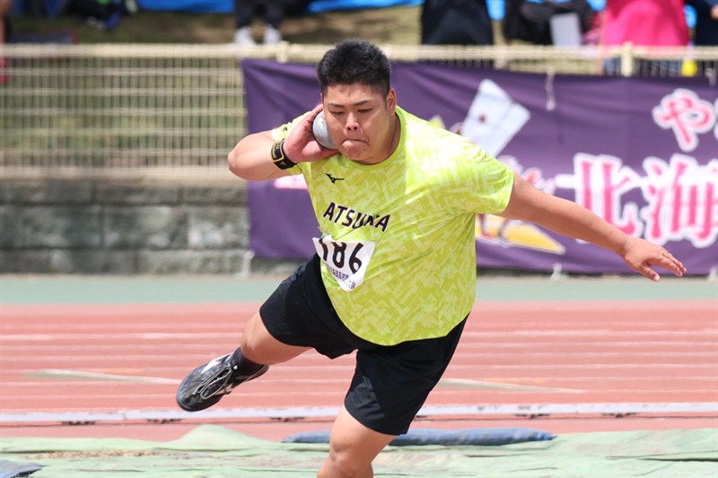 【男子砲丸投】大垣尊良（WR／厚真高3） 15m95＝一般規格高校歴代6位