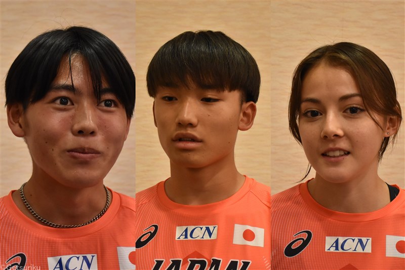100m菅野翔唯「結果を残したい」本田桜二郎「雰囲気を楽しむ」ドルーリー「最大限の力を出す」／U20世界選手権結団式