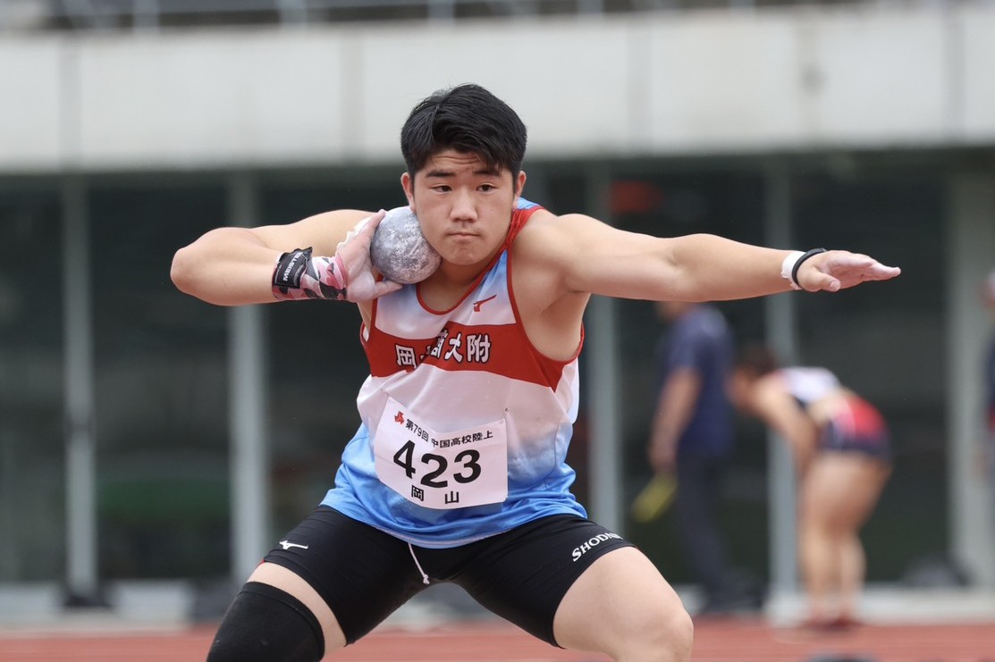 【男子砲丸投】川﨑裕太（岡山商大附）が5kgでU18日本新の19m21