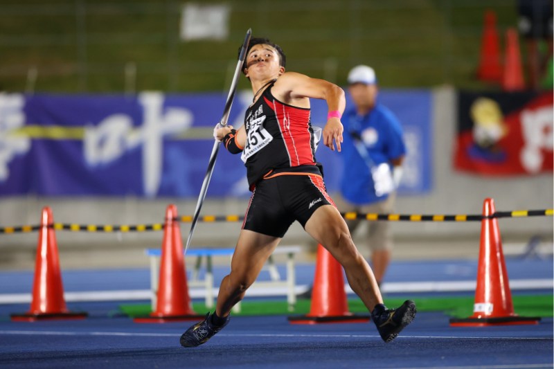 やり投・松本一颯が64m77で今大会最初の王者に！昨年の国スポに続き再び滋賀で栄冠「頑張ってきた良かった」／滋賀IH