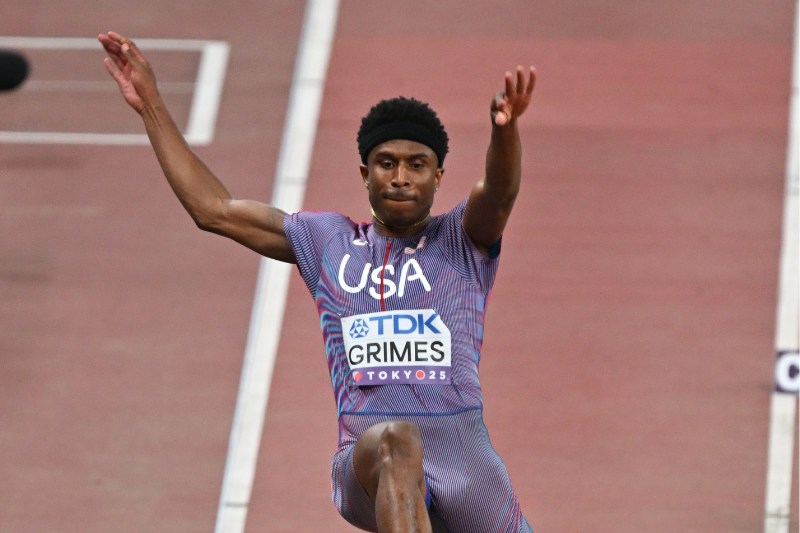 男子走幅跳はグライムスが連覇 コールマン、ライルズが100m9秒台で予選通過／全米選手権