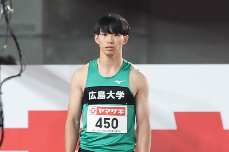100m山本匠真が10秒17でV 雨天中断後も好記録 女子は御家瀬が11秒36で制す／布勢スプリント