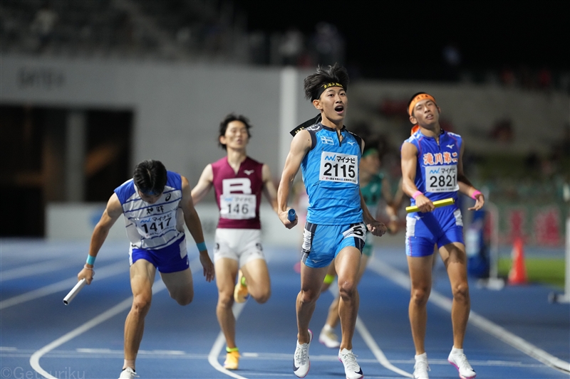 4×400mRは東海大翔洋が3分08秒48で初優勝！ 「切磋琢磨できて良いチーム」 女子は中京大中京が制す／滋賀IH