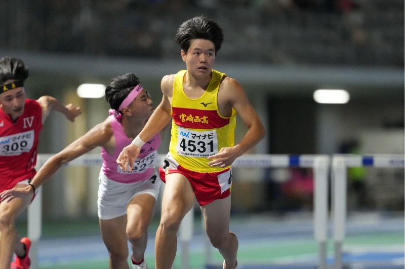 110mH髙城昊紀が念願の高校日本一！向かい風でも13秒90、高校陸上の集大成に「やっと優勝できた」／滋賀IH