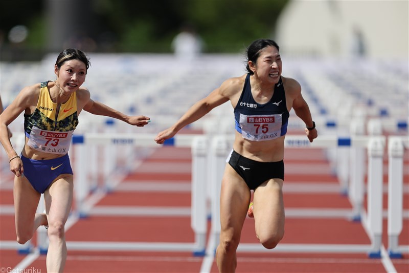 100mH青木益未が12秒68！日本歴代2位の快走「真子ちゃんのお陰で出せた」／富士北麓ワールドトライアル