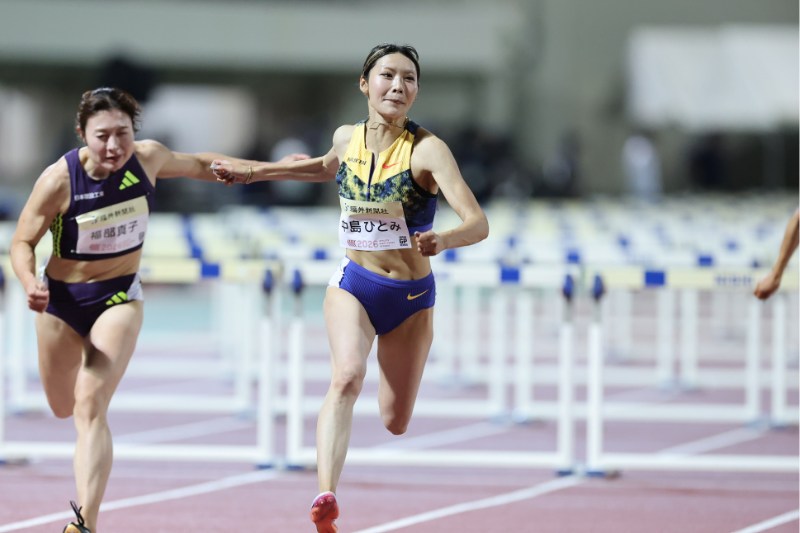 中島ひとみ100mH2戦連続日本新の12秒60！「12秒59」幻も「6台目以降はすごく手応え」／福井ナイトゲームズ