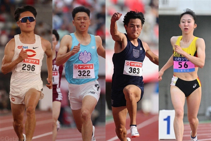 日本インカレにアジア大会代表・林申雅、小室歩久斗、宮尾真仁、中尾柚希らエントリー！ 400mV3懸かる青木アリエも登録