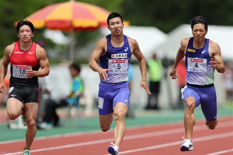 桐生祥秀が100m今季日本最高の10秒03！「完成度を上げていきたい」／富士北麓ワールドトライアル