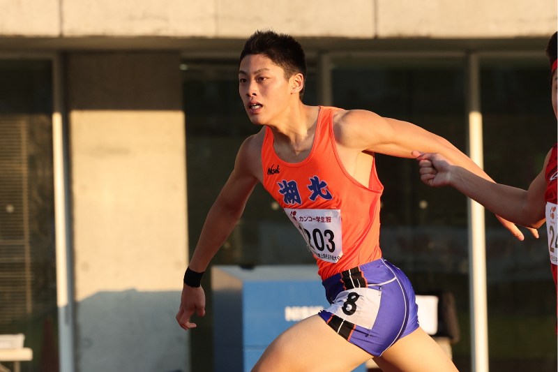 ハイレベルの200m・大林煌龍が21秒86でV「自分の走りに集中できました！」／山口全中
