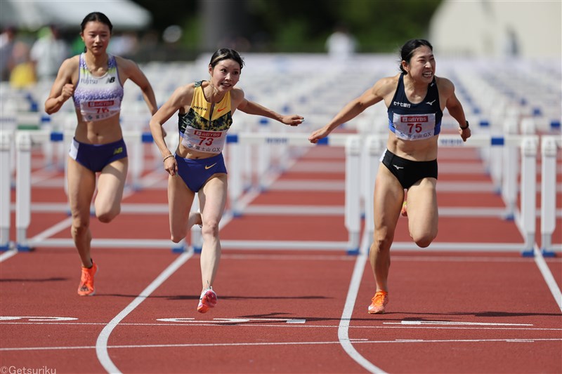 100mH中島ひとみ12秒62日本記録2連発！男子100m山本匠真がV／富士北麓ワールドトライアル