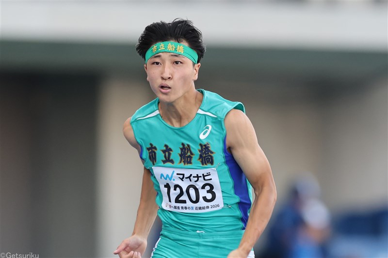 片山瑛太が午前レースで100m自己タイ 走幅跳は石原南菜 110mH小木曽蒼真13秒83／日韓中ジュニア交流競技会