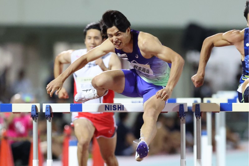 110mH野本周成が日本歴代4位タイ13秒12！ケガからの復帰2戦目で3年ぶり自己新「アベレージを上げていく」／福井ナイトゲームズ