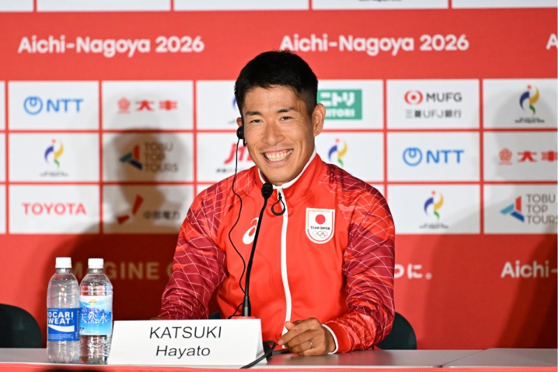 35歳・勝木隼人がマラソン競歩で金メダル！ 冷静なレース運び「1年ですごく成長した」／名古屋アジア大会