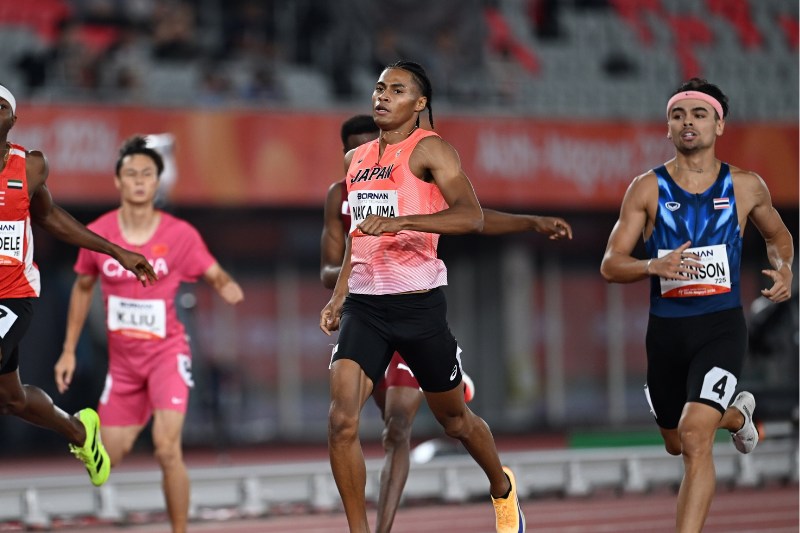400m中島佑気ジョセフが余裕の2着通過 林申雅とともに26日の決勝に進出！／名古屋アジア大会