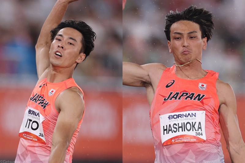 男子走幅跳 伊藤陸が5位「もっと上に行きたい」 6位の橋岡優輝は「実力不足」／名古屋アジア大会