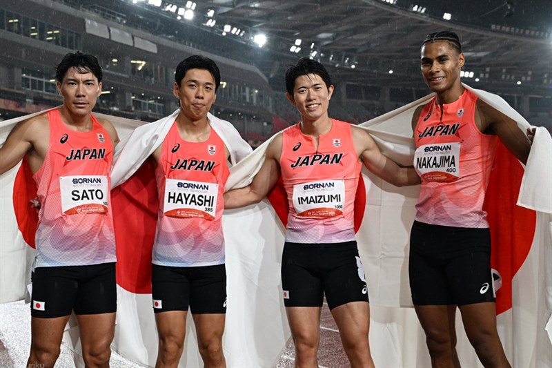 落合晃が64年ぶり800m優勝！ 男子マイルの金メダルでフィナーレ 山口智規、マッカーサーもメダル／名古屋アジア大会