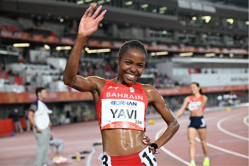 3000m障害世界女王ヤヴィ 初挑戦1万mで金メダル！ 三段跳は19歳ダヴロノワが2連覇／名古屋アジア大会