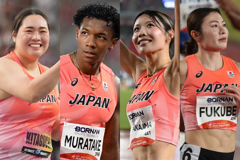 女子やり投の北口に、男子110mH村竹、女子100mH中島＆福部らがアジアの頂点を目指す 今大会屈指の“メダルラッシュ”に期待！／名古屋アジア大会
