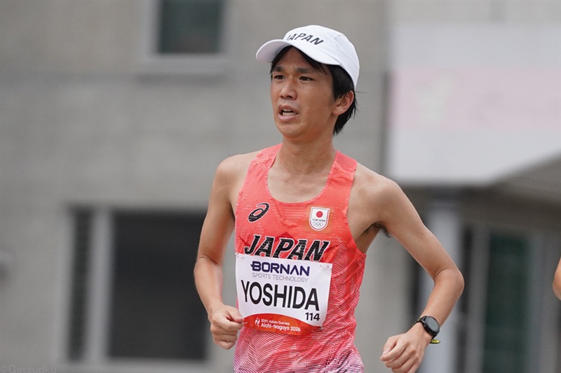 吉田祐也・男子マラソン11位 17km付近で離れ、力を発揮できず／名古屋アジア大会