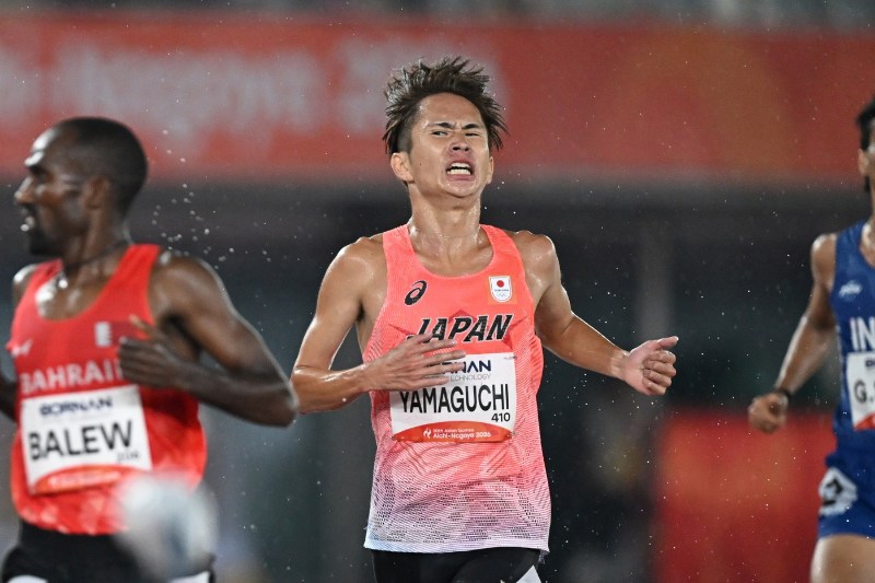 5000m山口智規が日本勢32年ぶりメダルの銀！DLファイナル覇者・バレウと熱闘／名古屋アジア大会