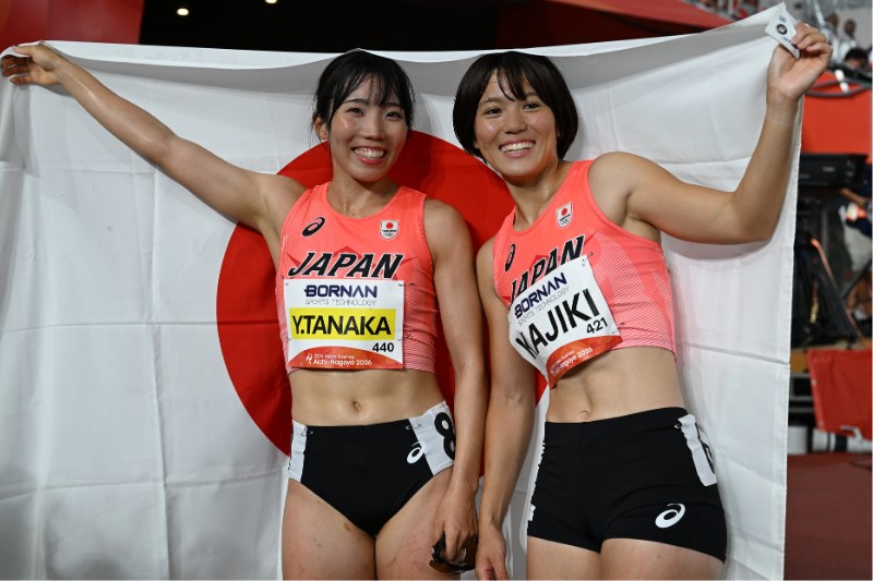 七種・梶木菜々香も5673点で銀！初の主要国際大会でメダル獲得「ワンツーを取れてうれしい」／名古屋アジア大会