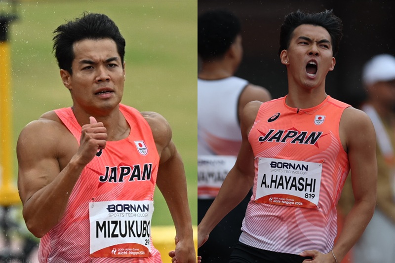 200m日本コンビはともに予選突破！ケガ明けの水久保「しっかりとタイムを」林は「決勝で勝負を」／名古屋アジア大会