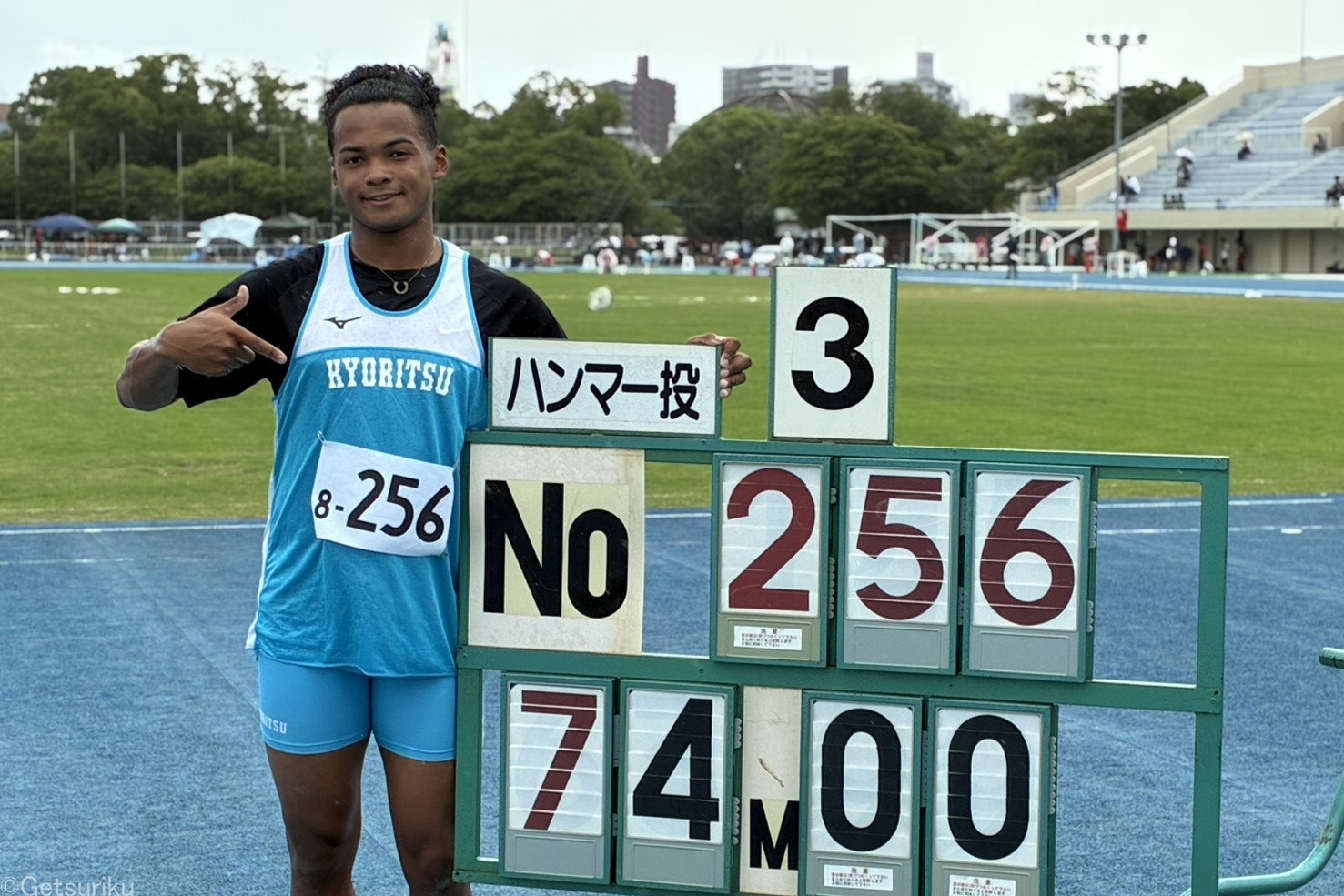 ハンマー投のアツオビン・アンドリュウが74m00！ U20規格日本記録3度目の更新