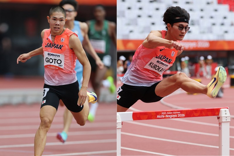 男子400mH決勝進出の後藤大樹「日本記録を更新したい」黒川和樹も「前半から逃げ切る」と意欲／名古屋アジア大会