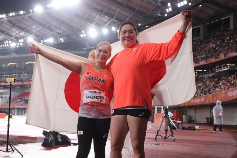 やり投・北口榛花が62m70で銀！武本紗栄も銅でダブルメダル、嚴子怡が70m超でV／名古屋アジア大会