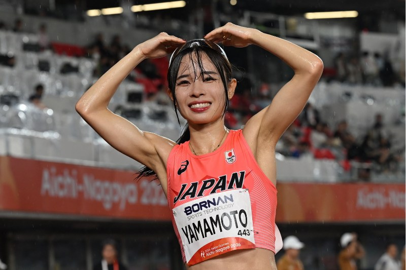 5000m山本有真がメダルにあと一歩の4位！地元の大声援に「1周1周元気をもらいながら」力走／名古屋アジア大会