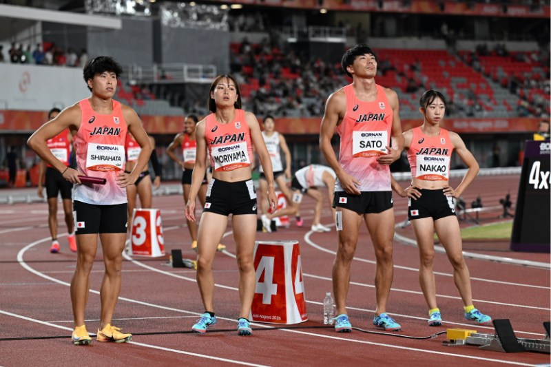 男女混合マイルリレーで日本4位！日本歴代2位3分15秒52でメダルにあと一歩「日本は確実に強くなっている」／名古屋アジア大会