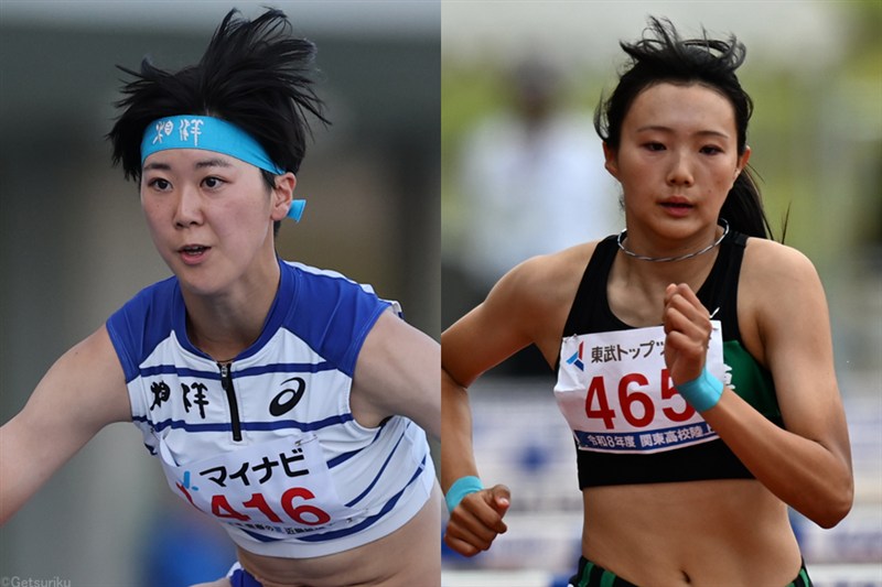 【女子100mH】嶋中心優（相洋高2） 13秒35＝高校歴代9位、渡邉結愛（東海大相模高1） 13秒51＝高1歴代2位