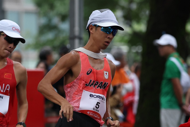 マラソン競歩・諏方元郁は銅メダル 「地元の声がすごく温かかった」／名古屋アジア大会