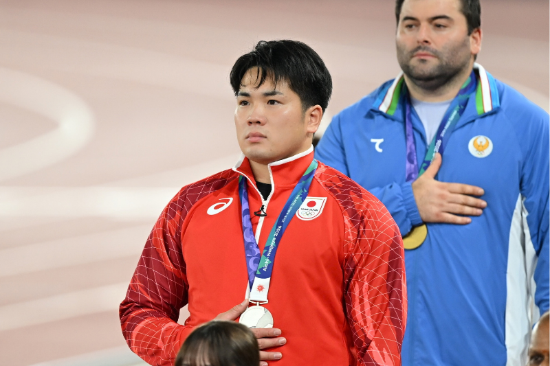 ハンマー投・福田翔大が銀！記録に満足せずも「『メダルおめでとう』でポジティブな気持ち」に ／名古屋アジア大会