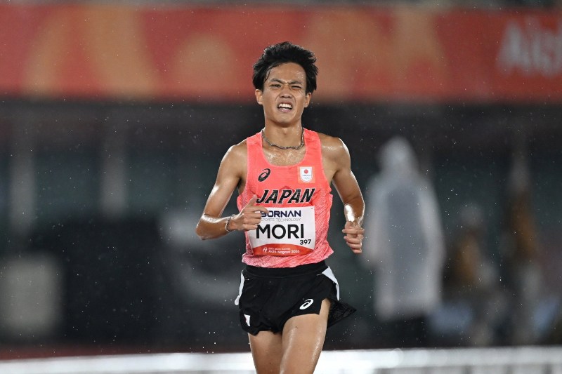 森凪也が“連戦”で奮闘!5000m4位「来年も両立させて世界陸上を」/名古屋アジア大会