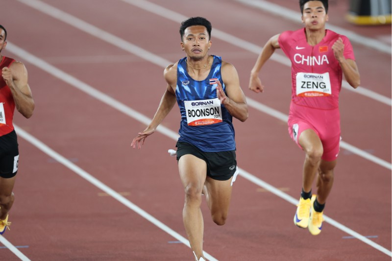 ブーンソン9秒91！100m準決勝で大会新、アジア歴代2位タイ！22時20分スタートの決勝でさらなる快記録なるか？／名古屋アジア大会