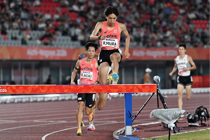 3000m障害で日本が金・銀独占！三浦龍司8分17秒34の大会新V！青木涼真8分17秒34の自己新／名古屋アジア大会