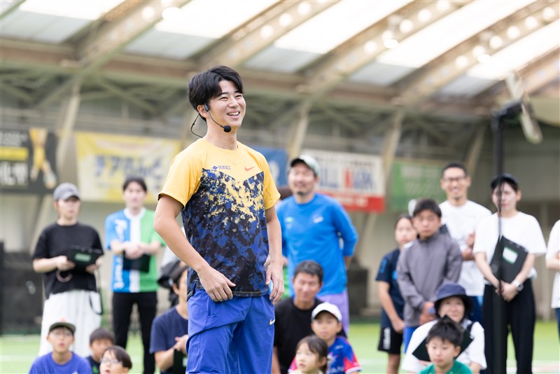 多田修平がこどもたちへ走りのコツを伝授!スポーツ測定イベントに特別講師で参加