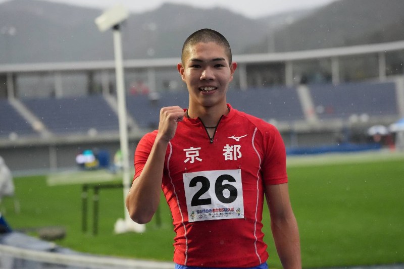 後藤大樹が少年共通男子110mH制覇!冷雨の向かい風で13秒63「自分の勝負強さを出せました」/あおもり国スポ