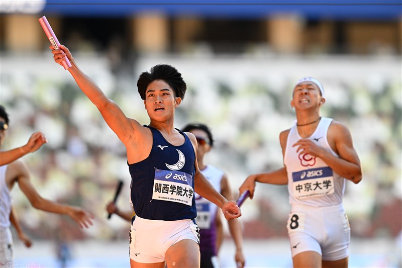 関学大が男子4×400mリレー80年ぶり栄冠!日本インカレ予選敗退経て「1ヵ月努力してきた」/日本選手権リレー