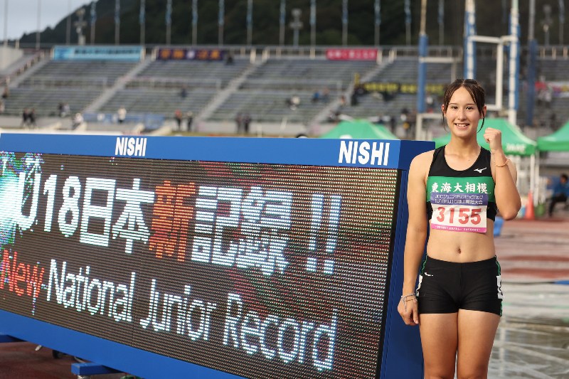 江口美玲が100mHでU18日本新記録の13秒06！ U20日本選手権、国スポと好記録で“3連勝”／U18・16大会