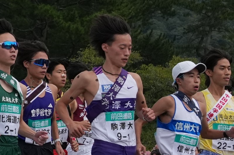 1区・駒大の鈴木大翔がトップ!ルーキー区間賞は29年ぶり3人目/出雲駅伝